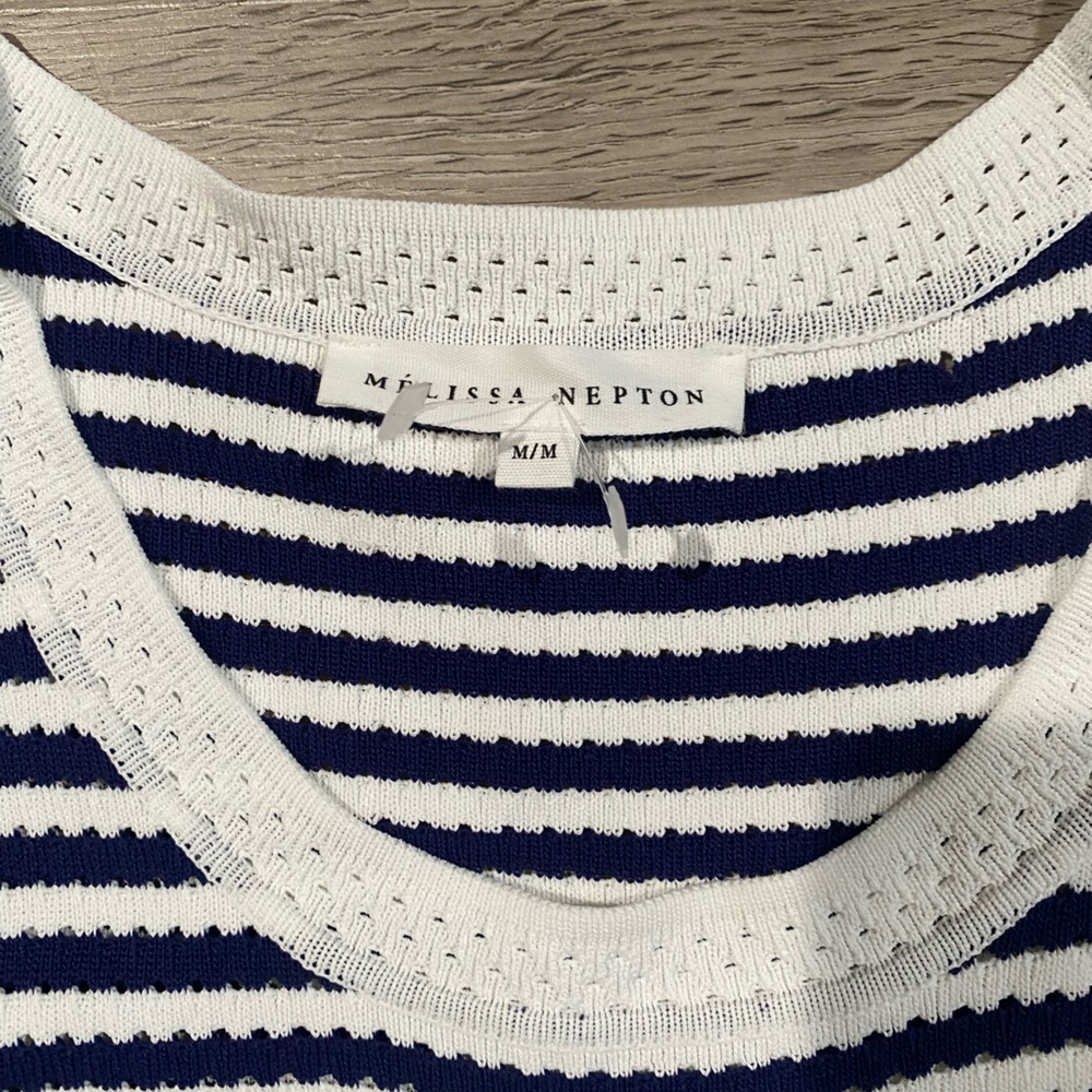 MELISSA NEPTON MELISSA NEPTON 25E TANK TOP AMELY RAYE‎ MARINE Stripe - Picture 3 of 4